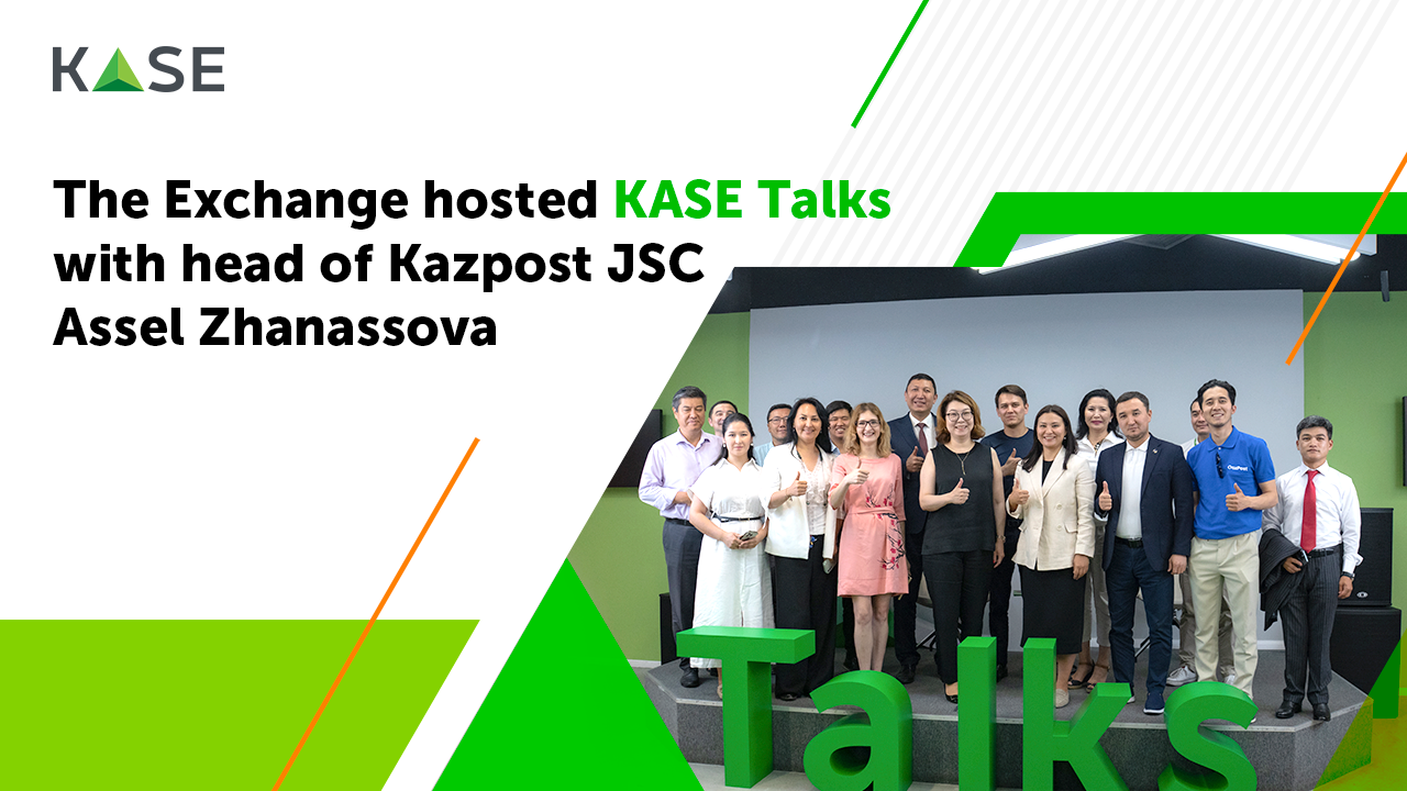 The Exchange hosted KASE Talks with head of Kazpost JSC Assel Zhanassova